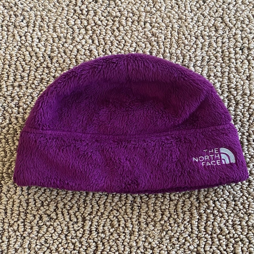 The North Face fuzzy winter hat